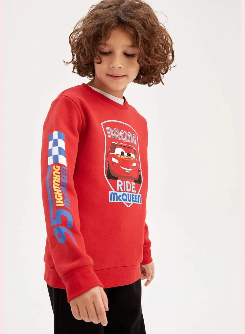 DeFacto Boy Cars Licenced Crew Neck Long Sleeve Knitted Sweatshirt