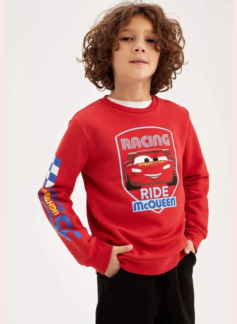 DeFacto Boy Cars Licenced Crew Neck Long Sleeve Knitted Sweatshirt