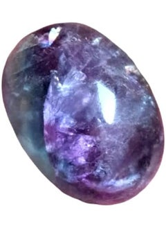 Real Natural Healing Soft - Rainbow Fluorite Amethyst Loose Gemstone