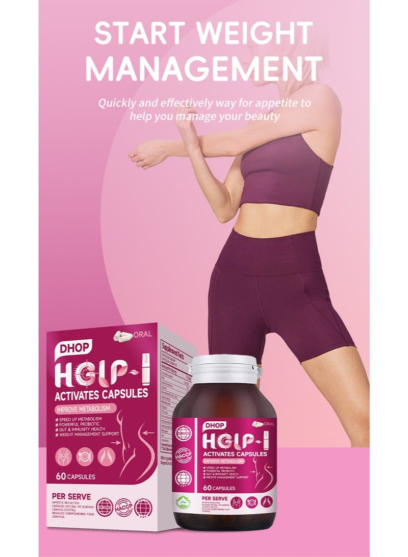 DHOP HGLP-1 Fat Burner Capsules – Boost Metabolism, Immunity, Weight Loss 60 Caps - Image 5