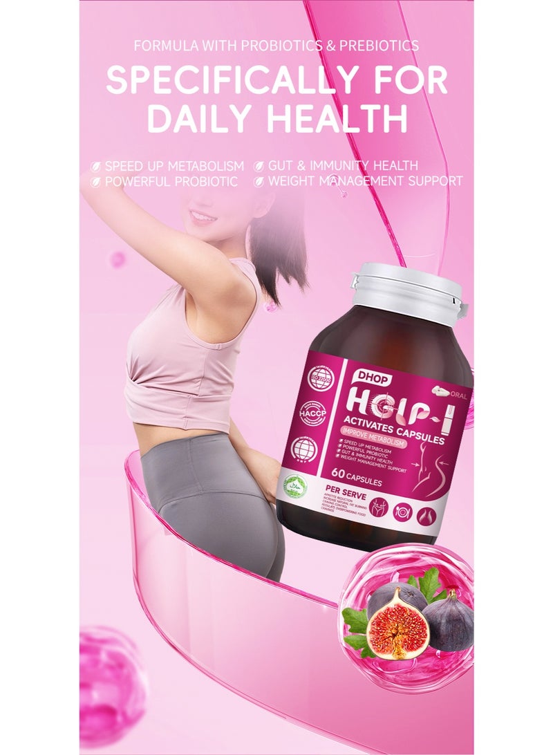 DHOP HGLP-1 Fat Burner Capsules – Boost Metabolism, Immunity, Weight Loss 60 Caps - Image 4