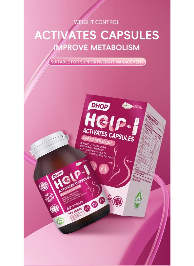 DHOP HGLP-1 Fat Burner Capsules – Boost Metabolism, Immunity, Weight Loss 60 Caps - Image 2