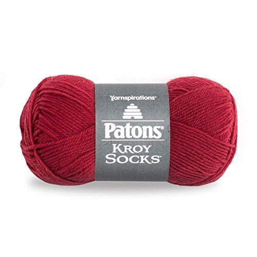Patons Kroy Socks Yarn - (1) Gauge - 1.75 oz - Red - For Crochet, Knitting & Crafting - Image 1