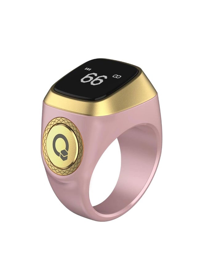 iQIBLA ZIKR RING - Size 20mm - Pink - Image 1