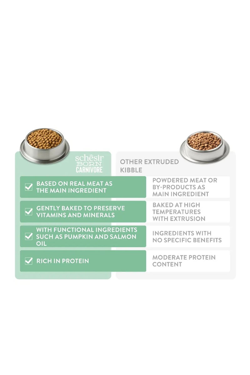 شيسر طعام قطط جاف شيزير بورن كارنيفور بالدجاج والبيض 255 جم | خالي من الحبوب غني بالبروتين 45% مخبوز بالفرن منخفض الكربوهيدرات مع أوميغا 3 و6 للهضم السهل - Image 3