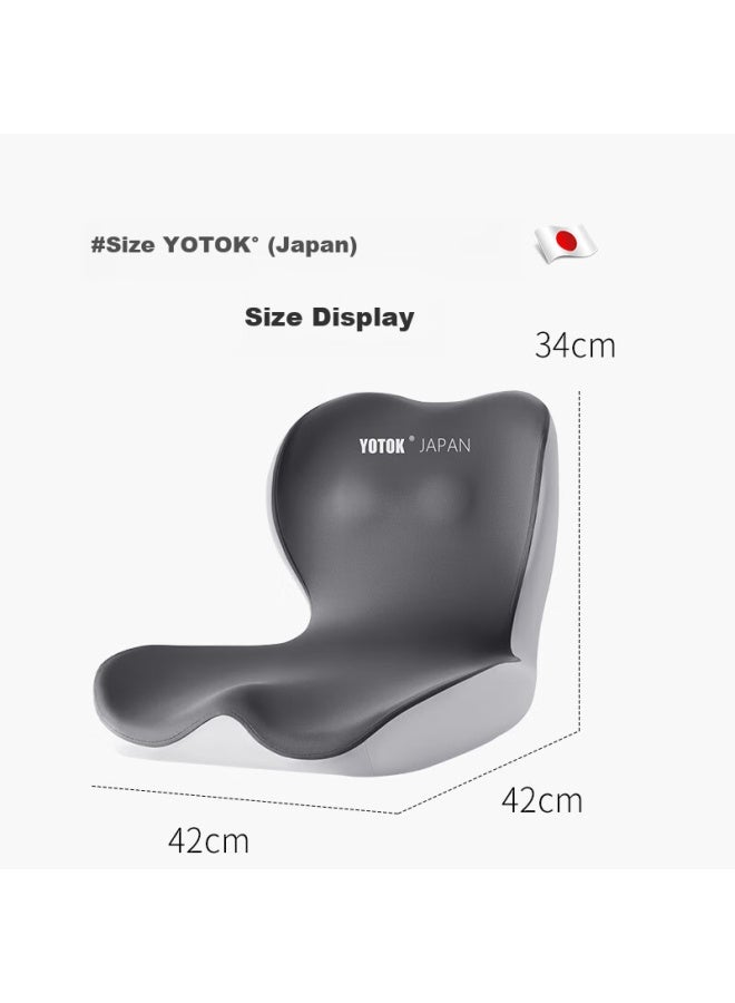 Youtengyouju Yotok (japan) Genuine Lumbar Support Cushion, Integrated Seat Pad For Long Sitting, Office Chair Cushion, Prevents Buttock Pain And Tailbone Pressure - Image 5