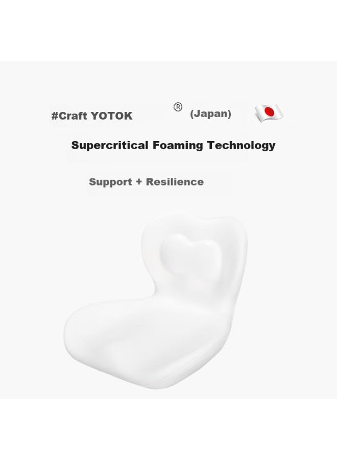 Youtengyouju Yotok (japan) Genuine Lumbar Support Cushion, Integrated Seat Pad For Long Sitting, Office Chair Cushion, Prevents Buttock Pain And Tailbone Pressure - Image 4