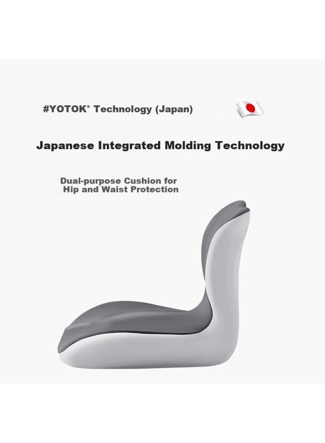 Youtengyouju Yotok (japan) Genuine Lumbar Support Cushion, Integrated Seat Pad For Long Sitting, Office Chair Cushion, Prevents Buttock Pain And Tailbone Pressure - Image 2