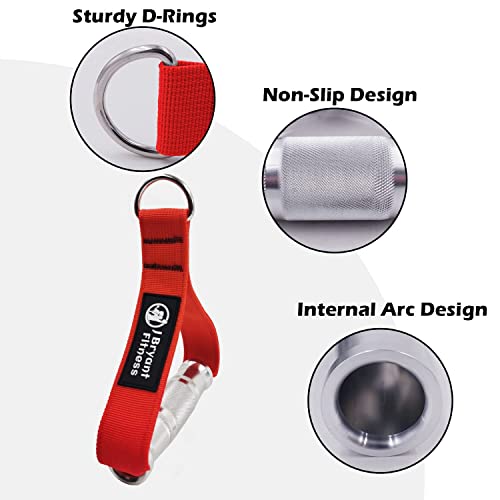 J Bryant Fitness Metal Gym Handles for Cable Machine Attachment Heavy Duty Aluminum Alloy Handle Grips Durable Workout Handles for Resistance Bands Pulley LAT Pull Down System - Image 4