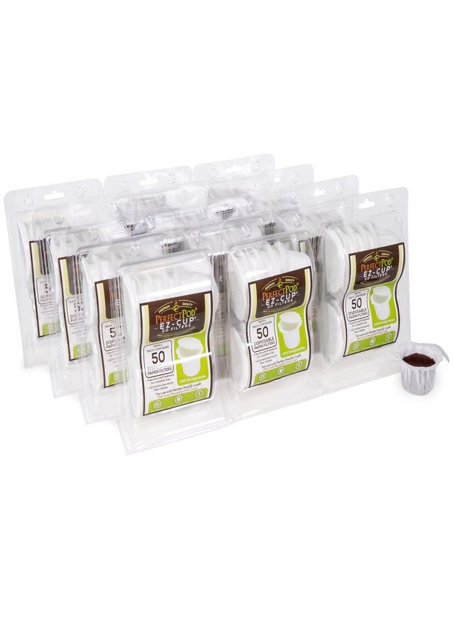 Perfect Pod EZ-Cup Paper Coffee Filters with Patented Lid for Single-Serve Coffee Brewers and Coffee Pods, Compatible with Keurig, 12-Pack (600 Filters) - Image 1