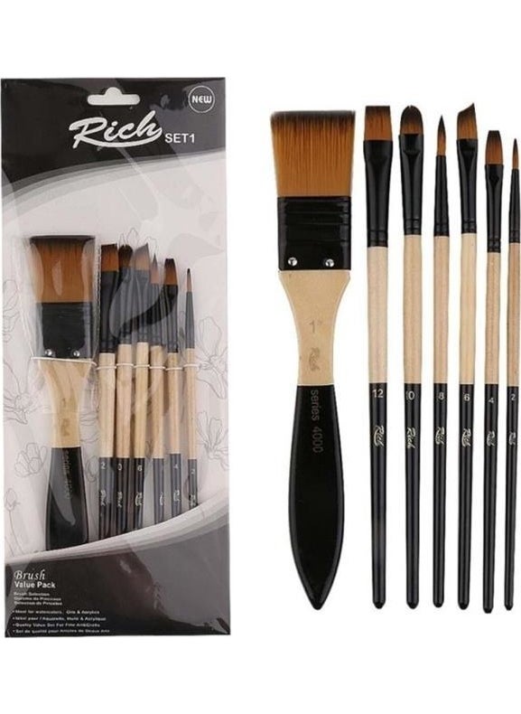 RICH - Ground Brush Mixed Brush Set 7 Pieces - Image 1
