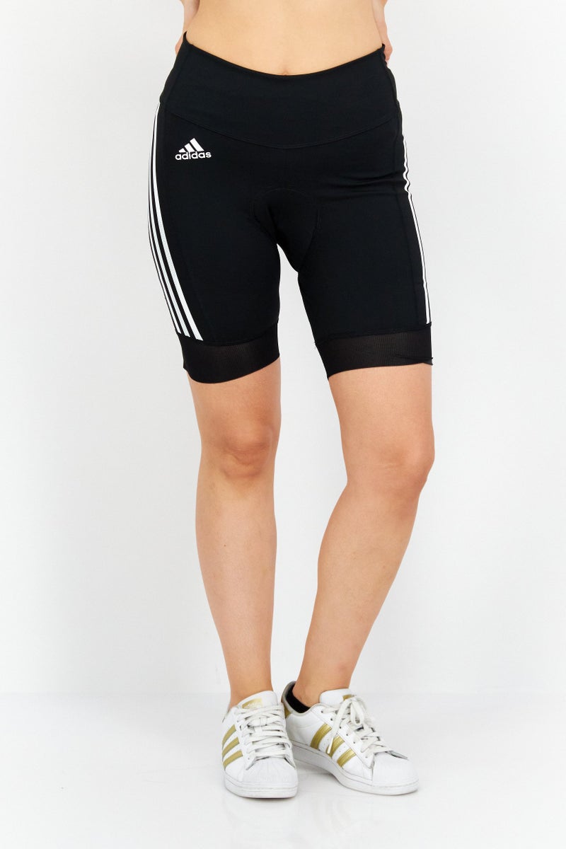 Adidas Women Sport Fit Brand Logo Outdoor Shorts, Black  - Image 1