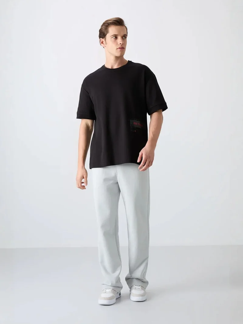 TOMMYLIFE TOMMY Oversized Cotton-Blend Crew Neck T-Shirt