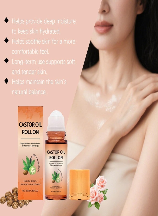 إيلهو زيت الخروع العضوي من إيلهو - معصور على البارد لحواجب ورموش أكثر كثافة، مرطب للبشرة والجسم، ومحفز لنمو الشعر، زجاجة زجاجية سعة 1.69 أونصة - Image 3