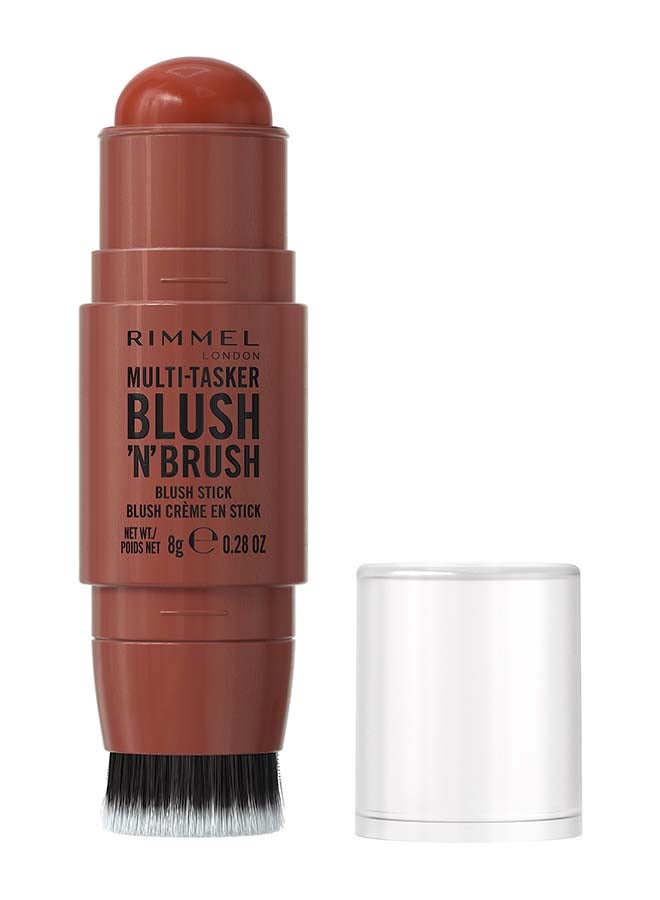 RIMMEL LONDON عصا رمل متعددة المهام بلش 'ن' فرشاة - خوخ محمص، 8 جرام - Image 1