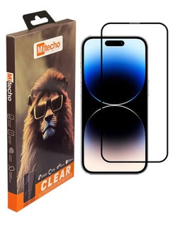 Mi techo Mi techo Apple iPhone 15 Pro Max Full Coverage Clear Tempered Glass Screen Protector  - Image 1
