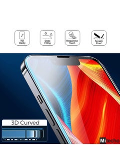 Mi techo Mi techo Apple iPhone 15 Pro Max Full Coverage Clear Tempered Glass Screen Protector  - Image 3