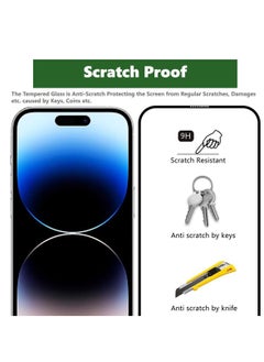 Mi techo Mi techo Apple iPhone 15 Pro Max Full Coverage Clear Tempered Glass Screen Protector  - Image 4