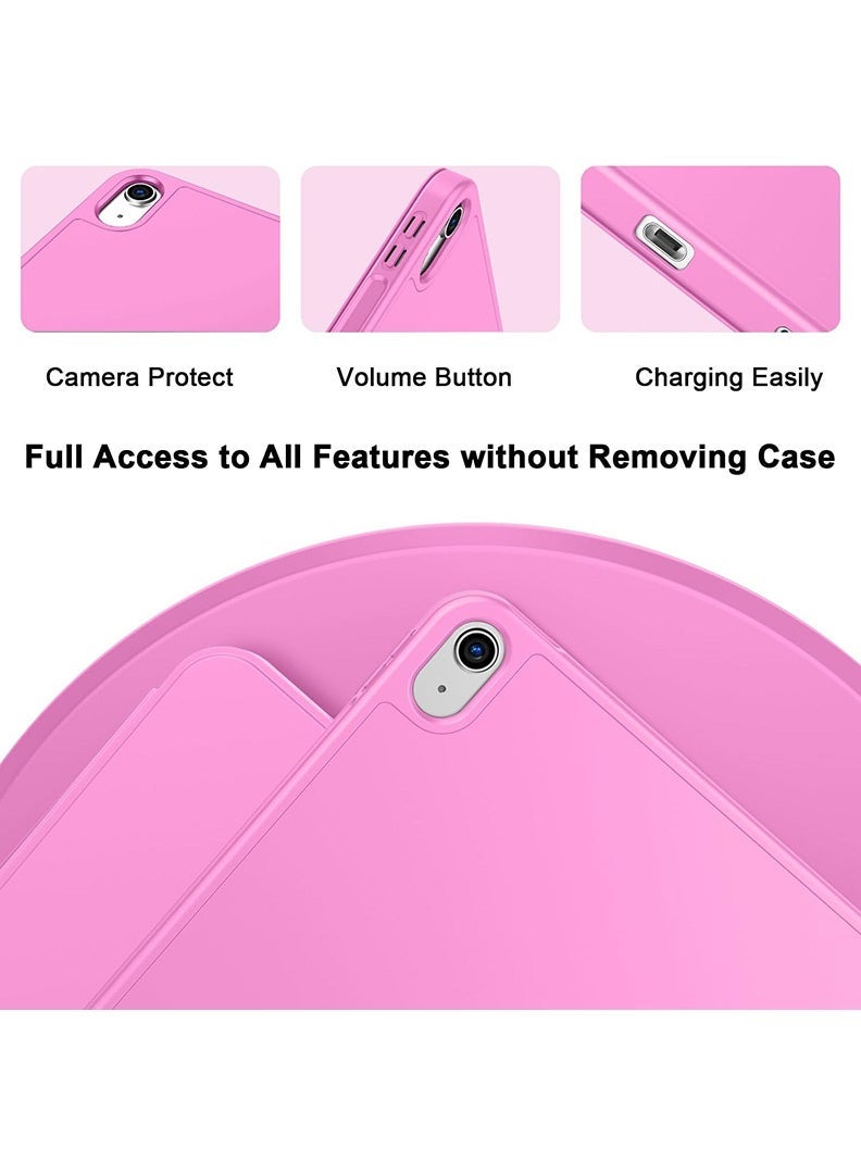 ELTRAZONE Slim Smart Case for iPad Air 11 Inch (M4 2026/ M3 2025/ M2 2024) Lightweight Slim Trifold Cover with Pencil Holder, Soft TPU Back, Auto Wake Sleep, Shockproof Protective Tablet Case - Purple - Image 3