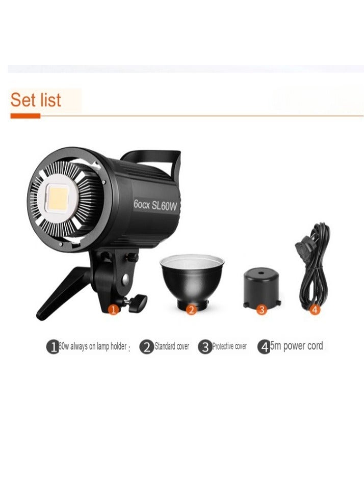 Godox SL60W Fill Light, High Power LED Video Light, Compact And Lightweight Metal Body Photography Light, Large Size LCD Display Studio Light For Photography Video Recording, ( SL60W Standard) - Image 1