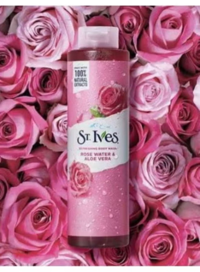 Refreshing Body Wash Rose Water & Aloe Vera 450ML