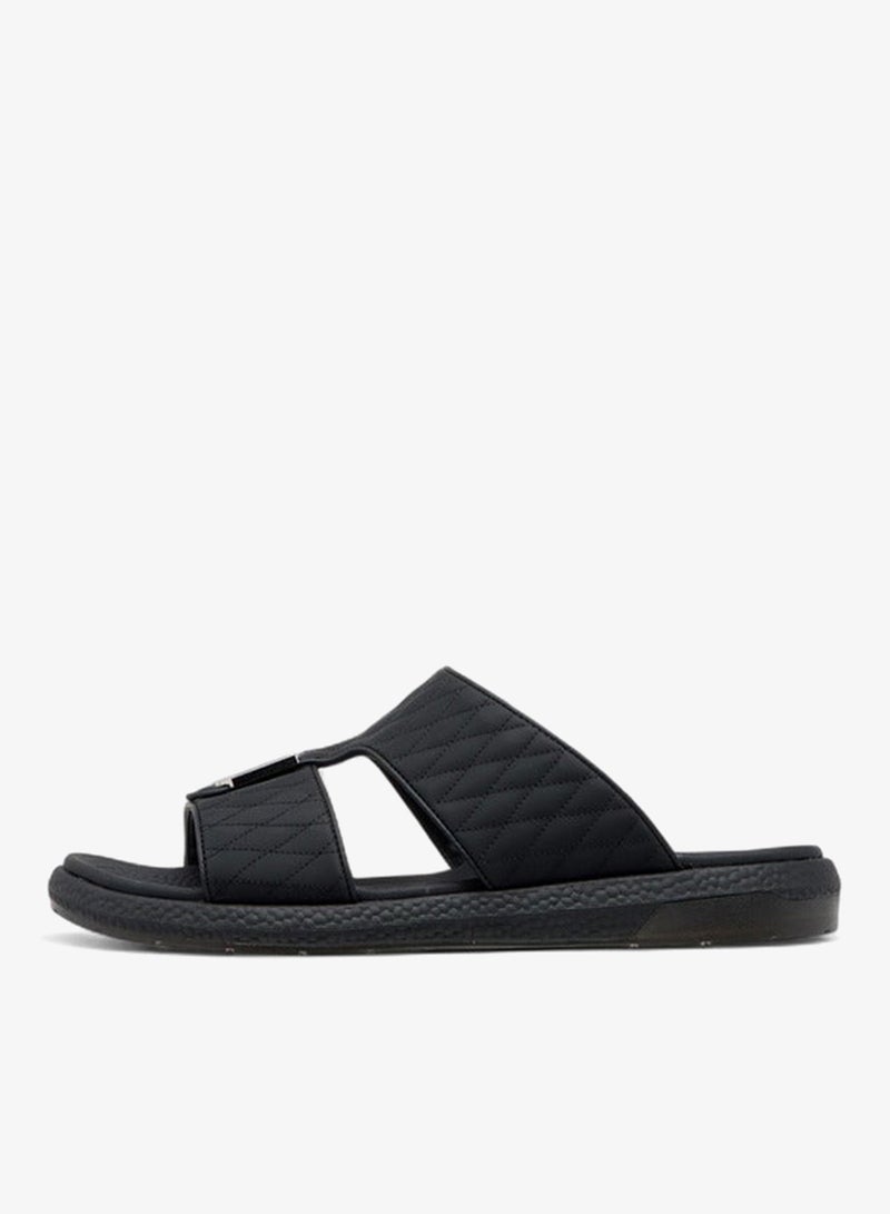Le Confort Men's Metallic Accent Slip-On Comfort Sandals - Image 3