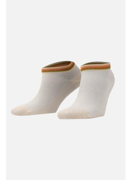 Mısırlı Egyptian Women's Cotton Single Koncu Silvery Beige Summer Booties Socks M 72202 Bj  - Image 1