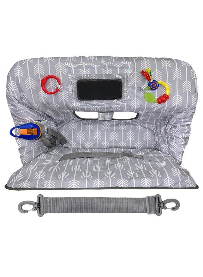 JOWEY Baby Shopping Cart Cover High Chair Cover for Baby Grocery Cart Cover Highchair Cover for Babies Infants Cushy Cart Seat Cover Cart Protector for Girl or Boy. Baby Registry Gift - Image 1
