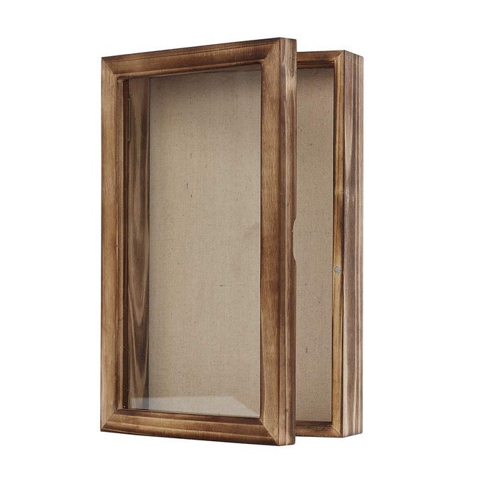 Shadow Box Frame 8x125 Shadow Box Display Case with Linen Back Memorabilia Awards Medals Bouquet Photos Badge Wedding Flower Pin Magazine Memory Box for Keepsake Picture Large