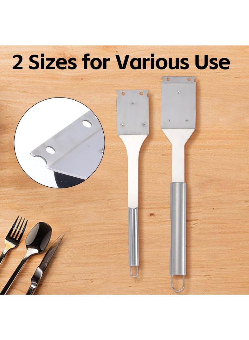 KASTWAVE BBQ Grill Brush, 2 Pack Grill Brush and Scraper, 304 Stainless Steel Cleaning Brush BBQ Grill Accessories, Easy to Remove Stain, 16.5” ; 14” Wire BBQ Grill Brush, Grill Accessories - Image 5