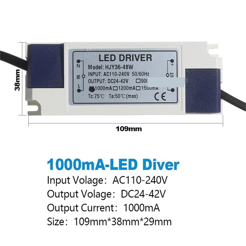 LED Driver Transformer 1500mA 36W 48W DC24 42V External Power Supply - Image 5