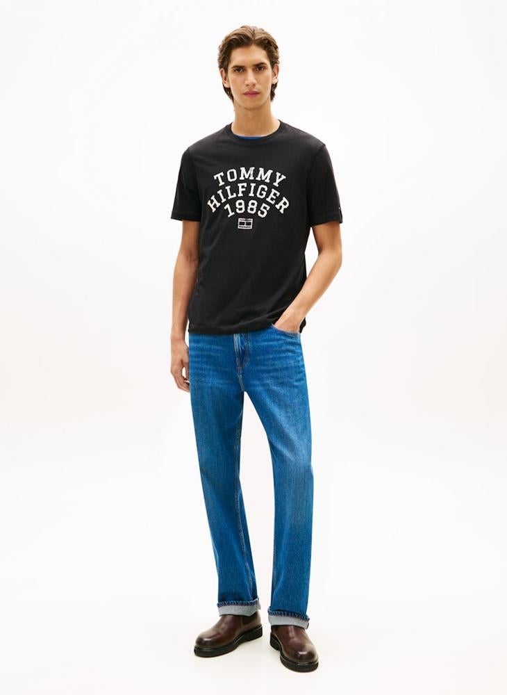 تومي هيلفيغر تيشيرت بياقة دائرية وشعار - Image 4