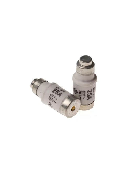 Omega-DO2 gG FUSE - 25A-400V for E18 Fuse Base - Yellow