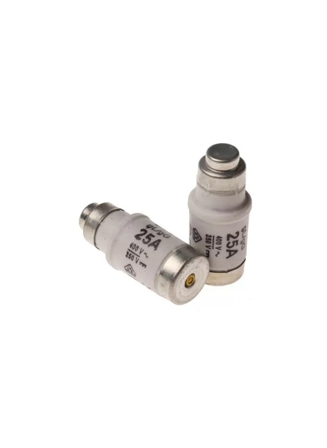 Omega Omega-DO2 gG FUSE - 25A-400V for E18 Fuse Base - Yellow 