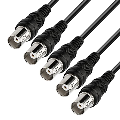 MEIRIYFA BNC Pigtail Cable Bare Wire, Female Coaxial Connector Extension Plug with Open End Wire for CCTV Camera Terminal Adapter (5pcs) - Image 5