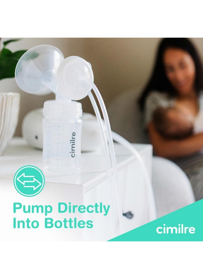 Cimilre - Cimilre Breast Milk Storage Bottle Set, Breastmilk Storage Set with Milk Storage Bottles, Discs & Covers for Fridge, 5 oz. Bottles (Set of 2) - Image 1