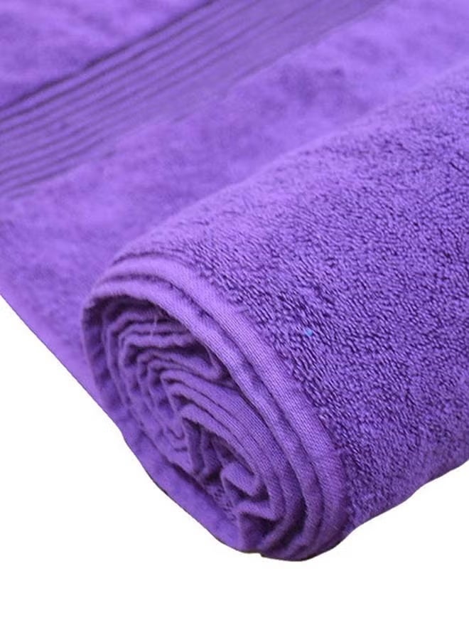 Premium 100 % Cotton 1-Pcs Bath Towel(70 X 140 CM) 550 GSM Large Towel, Highly Absorbent, Quick Dry,Best Towel for Bathroom, Purple - Image 1