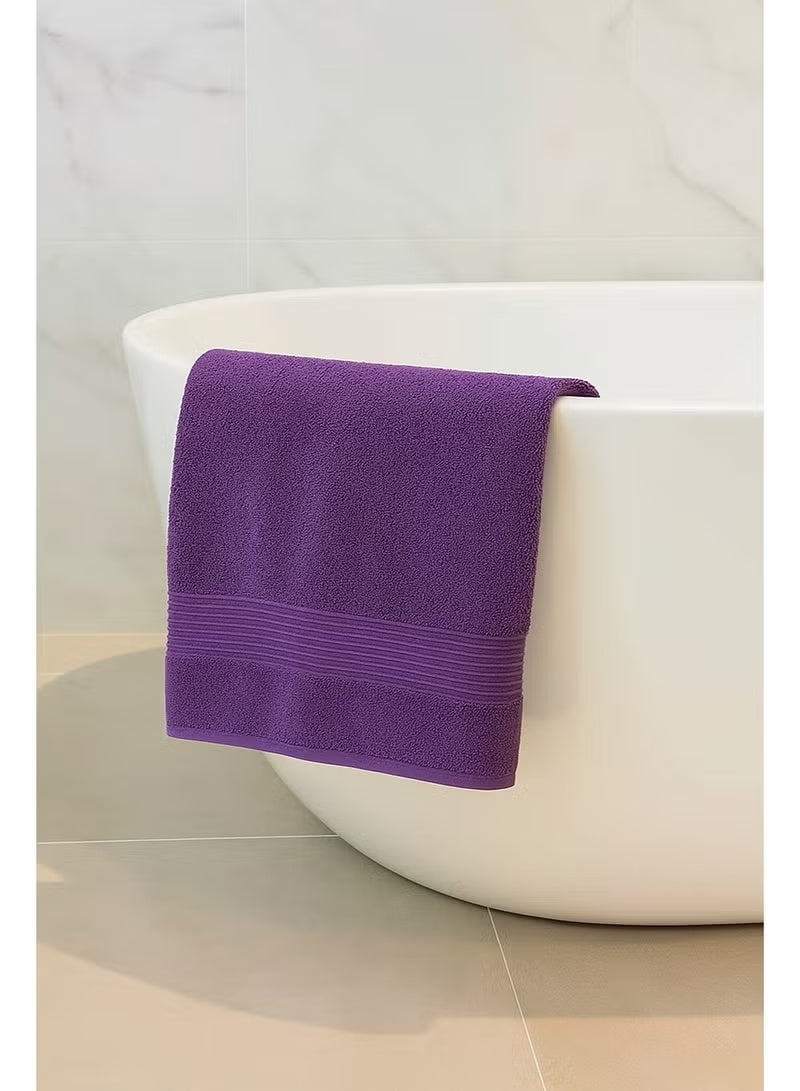 Premium 100 % Cotton 1-Pcs Bath Towel(70 X 140 CM) 550 GSM Large Towel, Highly Absorbent, Quick Dry,Best Towel for Bathroom, Purple - Image 2