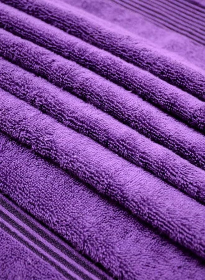 Premium 100 % Cotton 1-Pcs Bath Towel(70 X 140 CM) 550 GSM Large Towel, Highly Absorbent, Quick Dry,Best Towel for Bathroom, Purple - Image 3