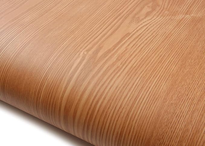 HAPPYMATES Wood Car Wrap Vinyl Wooden Car Sticker Sheet Protection Film Vinyl Wrap Roll for Car Exterior Accessories Interior Anti car Bike (12 X 48 Inch, Brown Teak) - Image 2