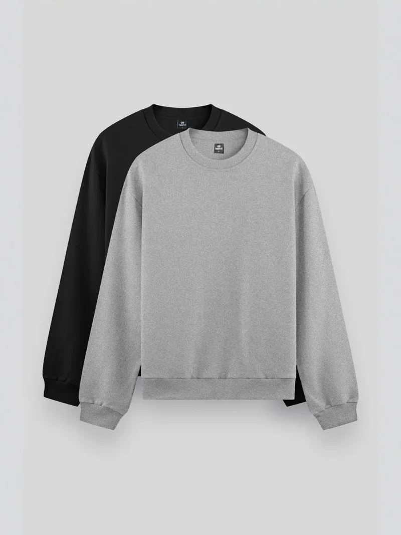 تومي لايف TOMMY Men's Plain Crew Neck Sweatshirt