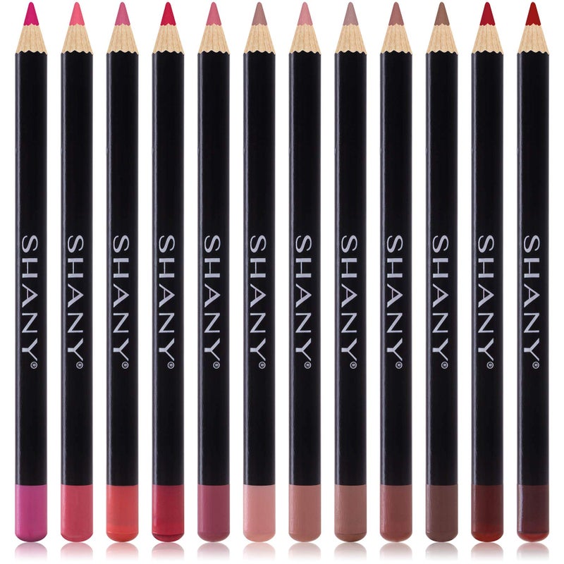 SHANY Dreamy Dozen Matte Lip Liner Set Vegan - Long-Lasting Professional Velvet Cruelty-Free Lipstick Pencils Pens in Varying Shades - Pack of 12 - Image 2