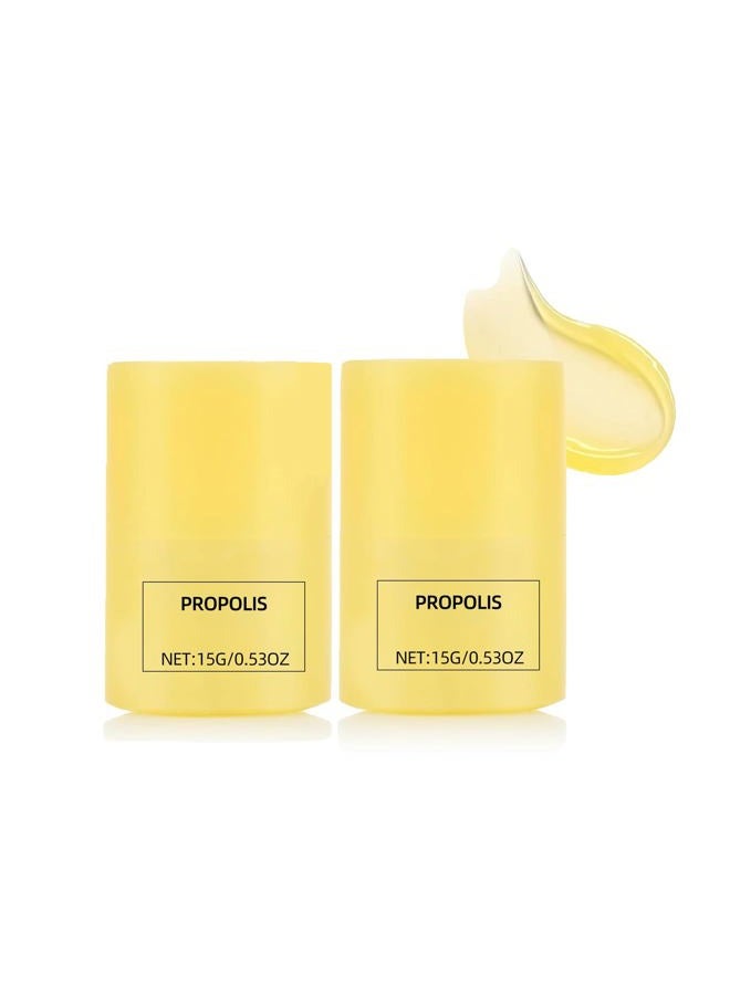 HUDABABY Honey Lip Butter, Propolis Ceramides for Lips, Lasting Moisturizing for 12 Hours, Gentle Exfoliation, Hygienic Rotating Dispenser, Korean Skincare - Image 1