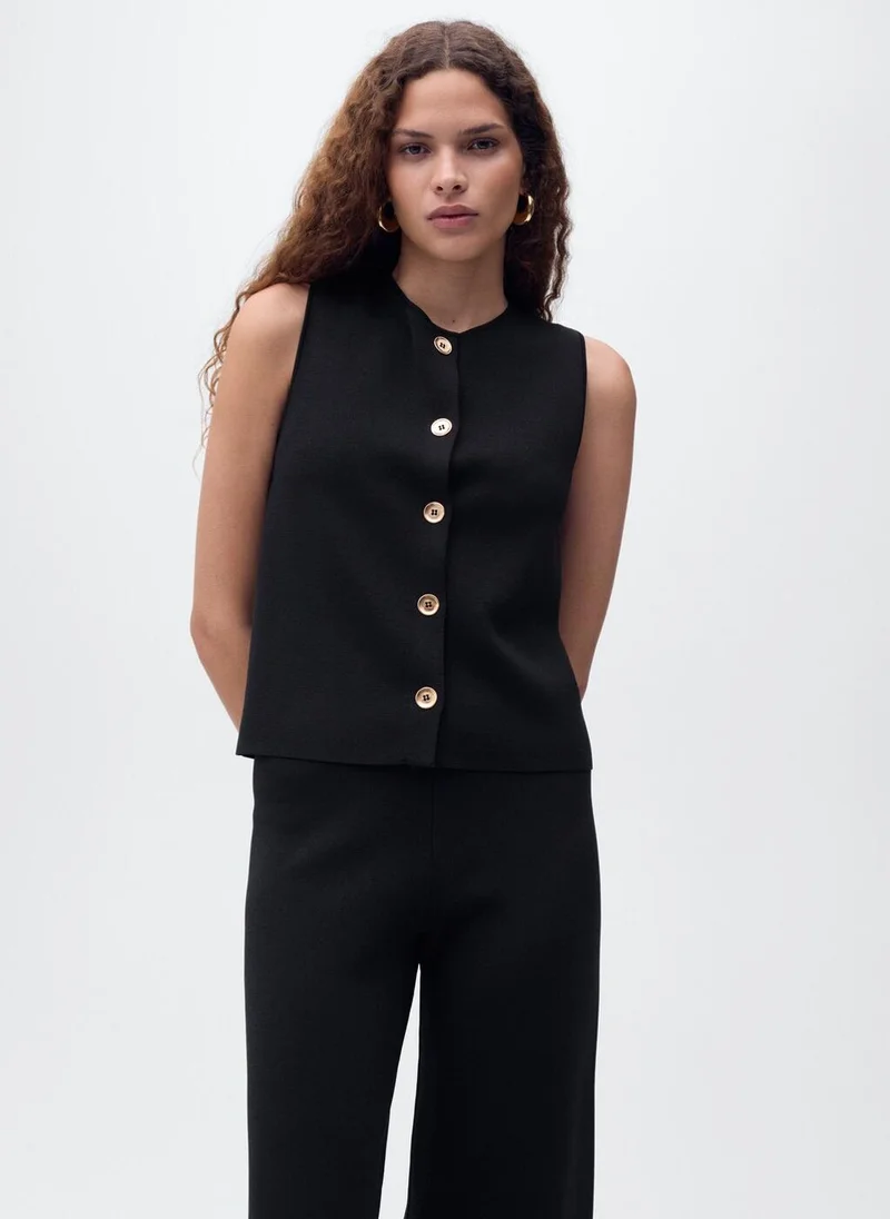 مانجو Fine-knit gilet