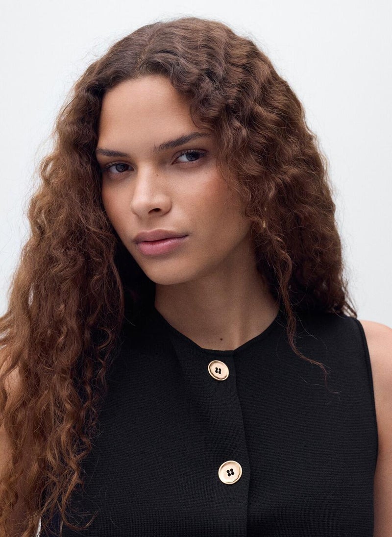 MANGO Fine-knit gilet - Image 3