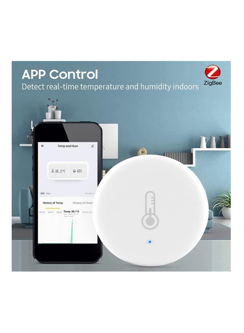 Smart ZigBee 3.0 Smart Temperature and Humidity Sensor Battery Powered Security with Tuya Smart Life App - Image 3