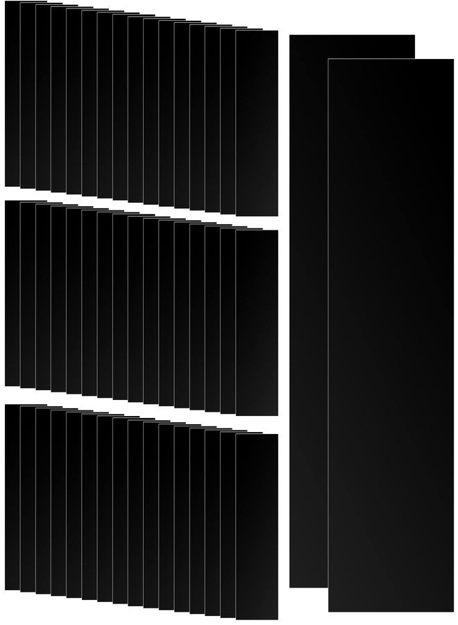 Sureio 50 Pcs Anti Tarnish Strips Tabs 7 x 2 Inch Silver Protector Black Tarnish Strips Paper Tabs for Jewelry Storage - Image 1