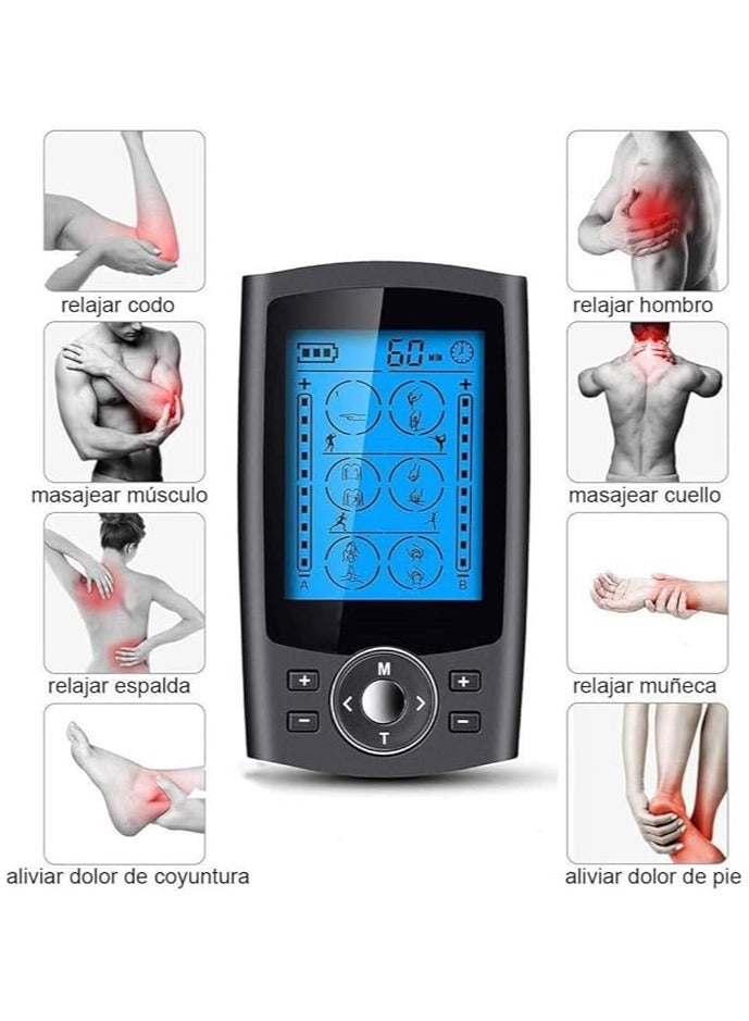 general DMG TECH Tens Unit Muscle Stimulator for Back Pain Relief, 36 Modes Digital Electric Full Body Massager, Pulse Stimulator Pad, Muscle Stimulator Pain Fatigue Relief for Unisex Use - Image 2
