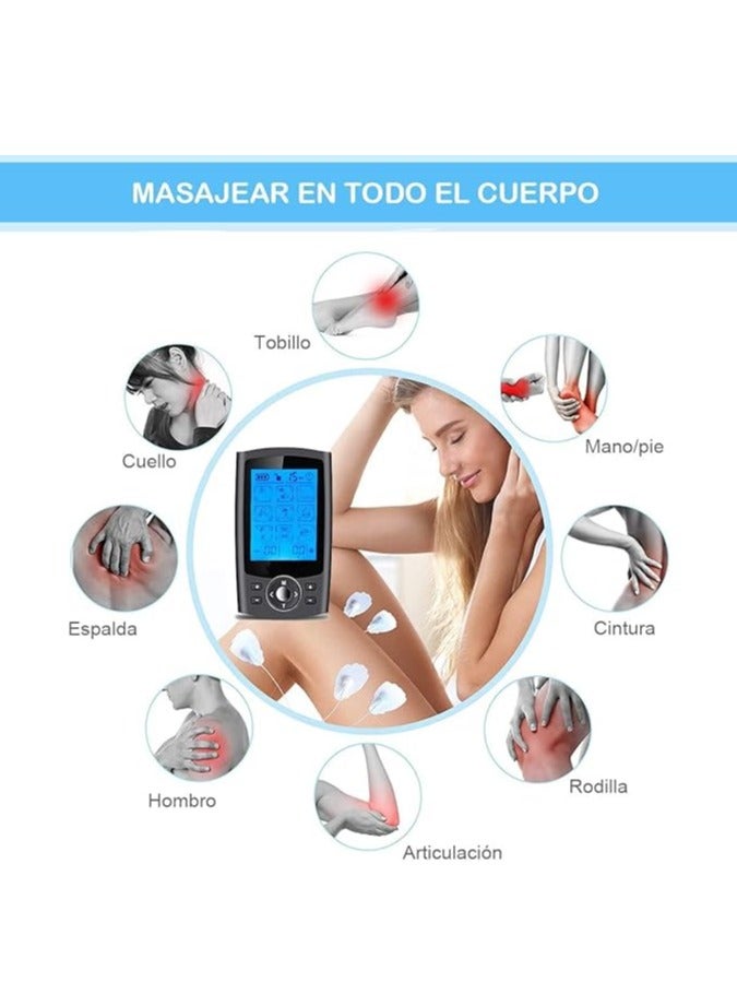 general DMG TECH Tens Unit Muscle Stimulator for Back Pain Relief, 36 Modes Digital Electric Full Body Massager, Pulse Stimulator Pad, Muscle Stimulator Pain Fatigue Relief for Unisex Use - Image 4