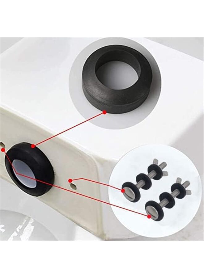 Universal Toilet Tank To Bowl Gasket,2 Kind Gasket and 2 Sets Stainless Steel Heavy Duty Rustproof Bolt Hardware Kit,Fits Most flush valve opening 2-Piece Toilet Tanks - Image 4